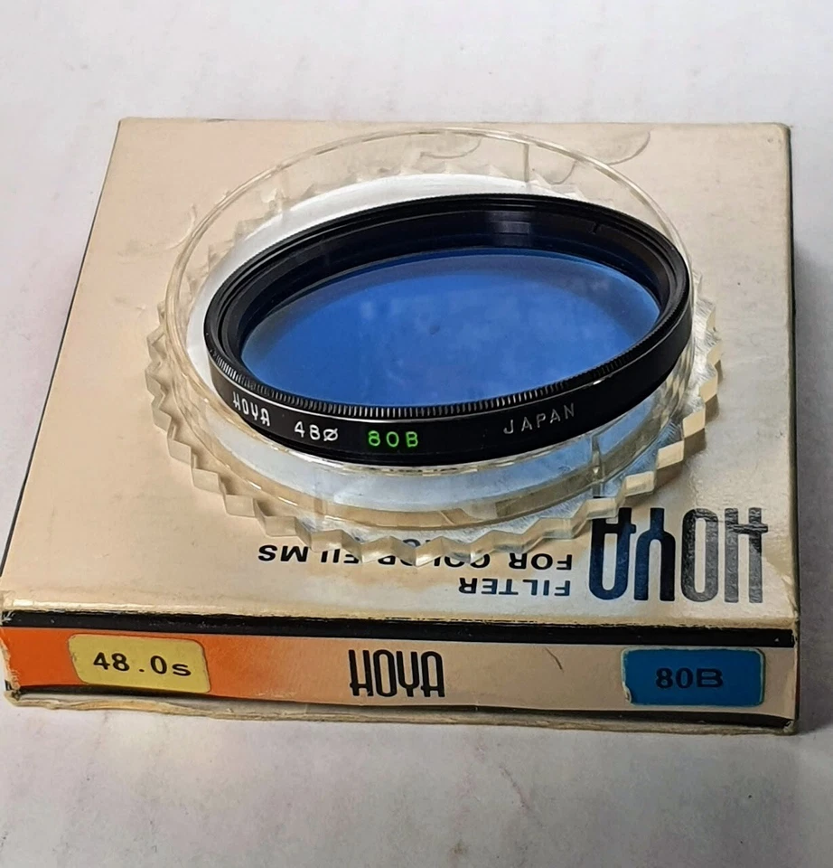 48mm Hoya 80B Blue Glass Lens filter 80 B Japan Coated 48 mm Camera Color 80 B - Image 3 of 4