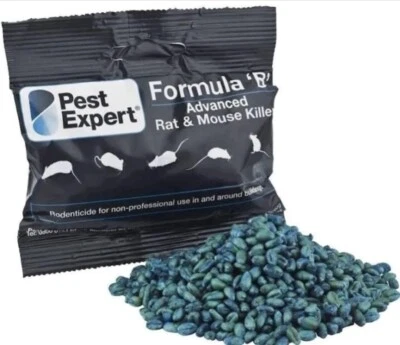 NEXT DAY DELIVERY PEST EXPERT RAT RODENT POISON KILLER FORMULA B+ ADVANCED 100G