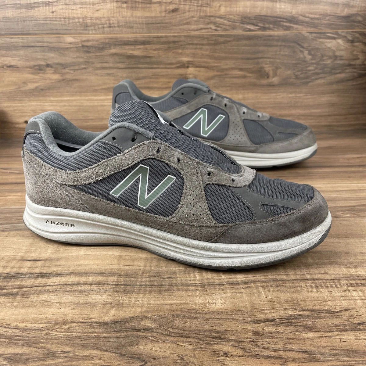 New Balance 877 Grey Walking Shoes Men&#039;s Size D Width eBay