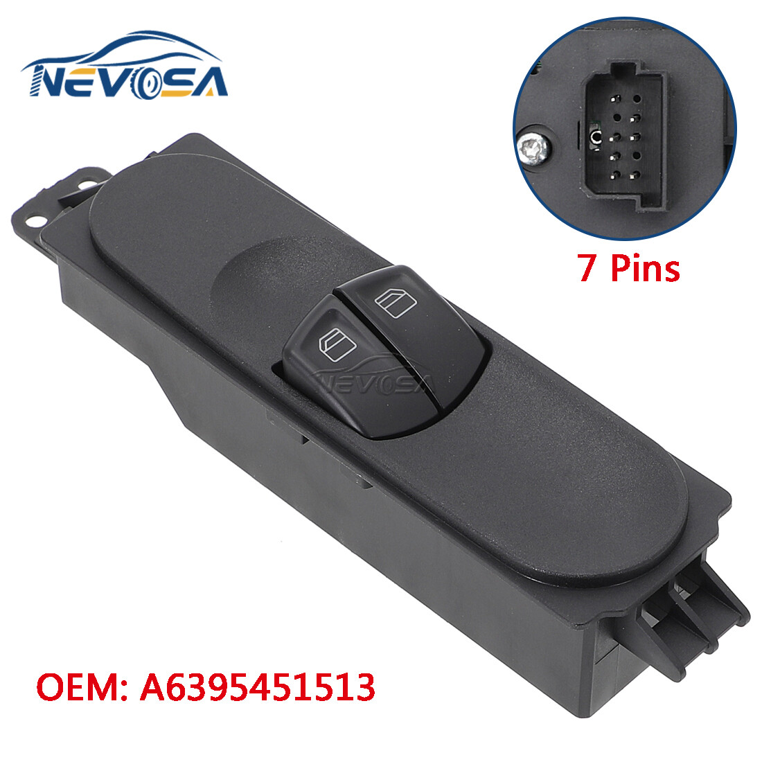 Front Driver Side Power Window Switch For Mercedes-Benz Vito Mixto