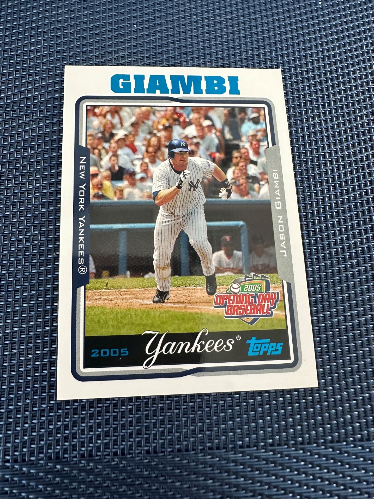 2005 Topps Opening Day New York Yankees Baseball Card #27 Jason Giambi