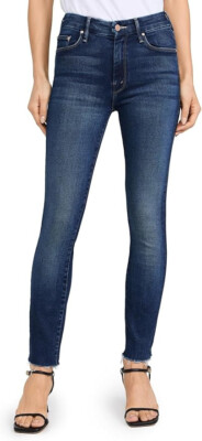 Mother Womens The Looker Ankle Fray Jeans Yakkity Yak Sz26 G1N