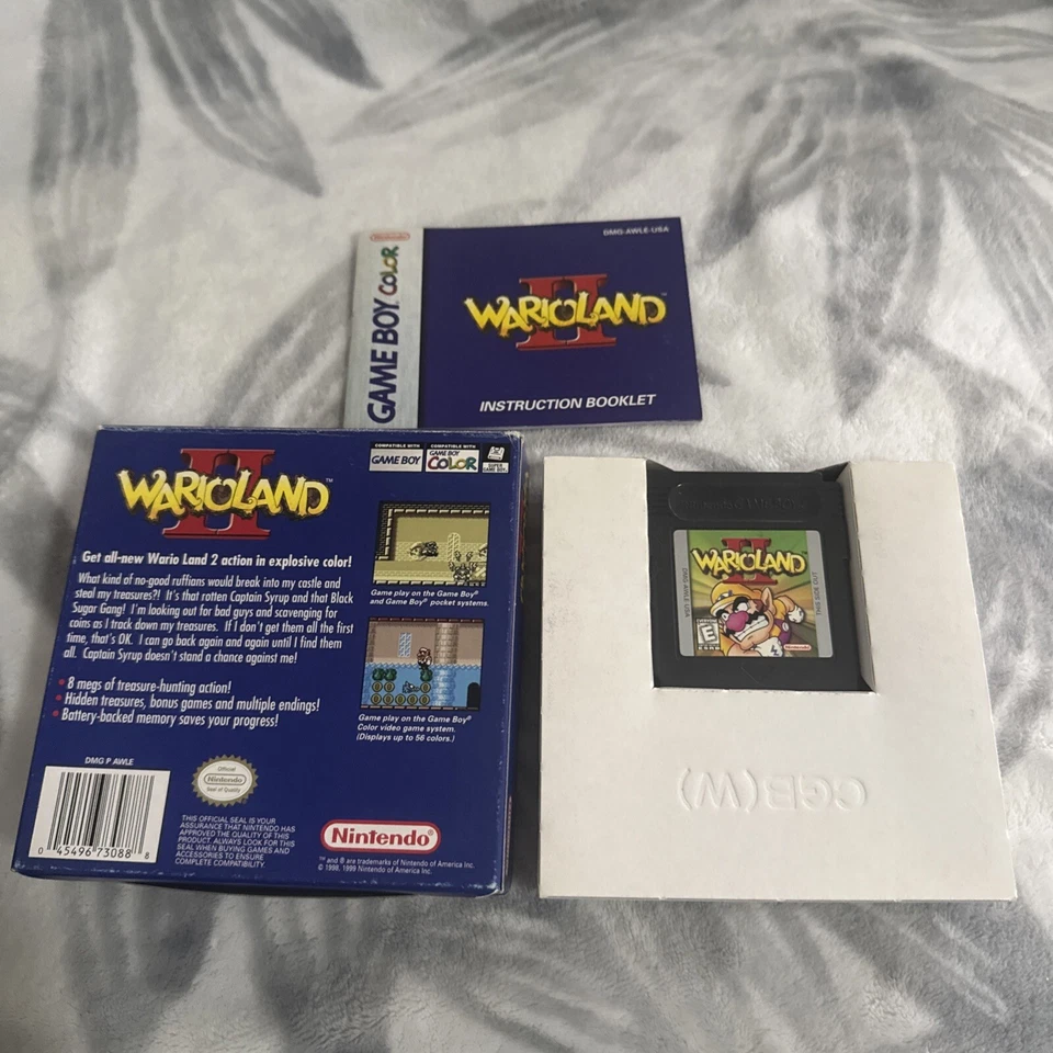 Wario Land II (Nintendo Game Boy Color, 1999) GBC Authentic Complete - Image 2 of 4