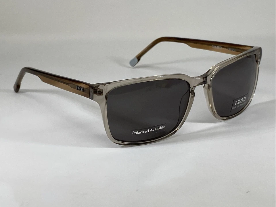 Gafas de sol IZOD IZ786 NOS marrón beige cristal 57-17-145 Foto 3 de 4