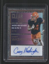 PRO SET PURE #CC-CW1 CASEY WASHINGTON /10 AUTO CLEAR CHOICE