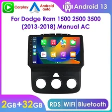 32GB Android 13 Carplay Car Stereo Radio For Dodge Ram 1500 2500 3500 2013-2018