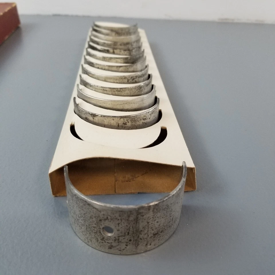 6 pares de rolamentos de haste de conexão NOS Ford 1GA-6211-C 1941-1947 90HP 6 cilindros 0,002" EUA - Imagem 3 de 4