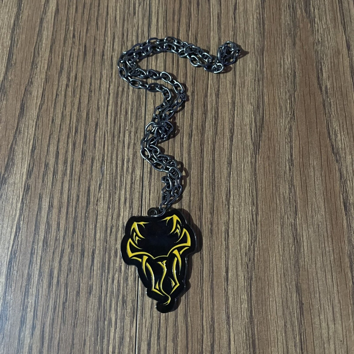 Randy Orton WWE Black Yellow Authentic Viper Pendant