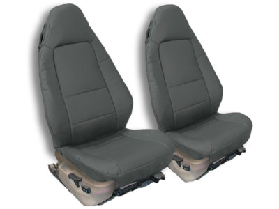 for BMW Z3 1996-2002 IGGEE CUSTOM MADE FIT 2 FRONT SEAT COVERS CHARCOAL