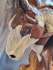 Labenz Hand Carved Horse Bust Clock Hand Painted SCULPTURE Art — photo 6