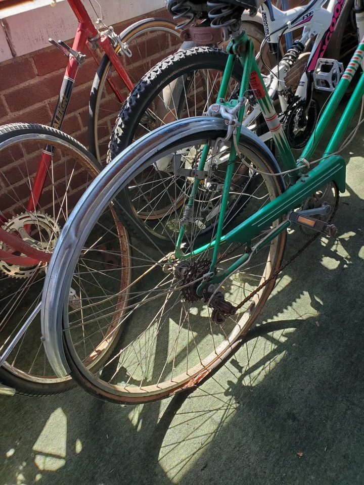 Bicicleta MUJER Vintage VERDE Sears Hecha en Alemania Foto 2 de 4