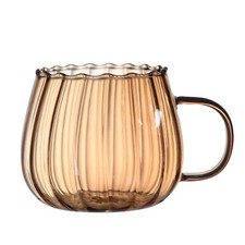 Glass Mugs Tea Cups 400ML Convex Large Capacity Glass Mugs Beverage Serveware