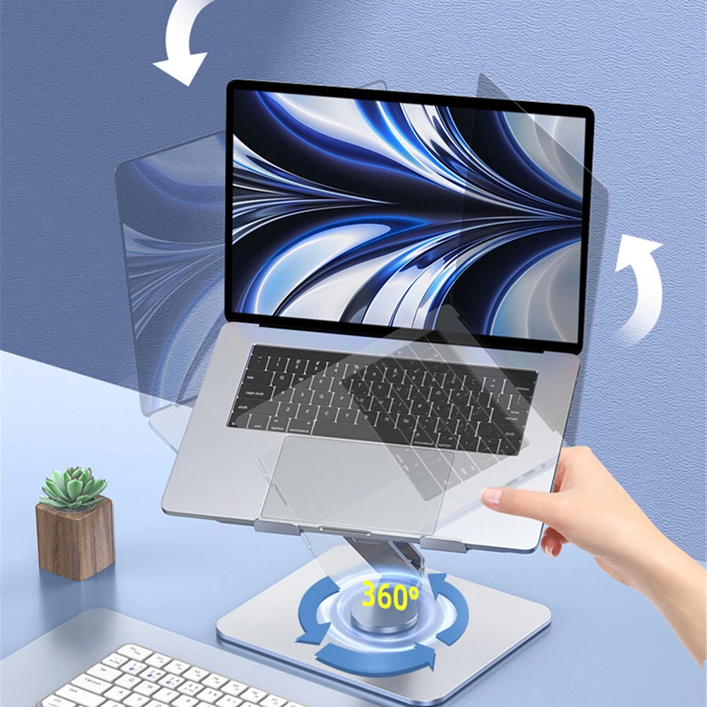 Laptop Stand Aluminum Computer Riser Ergonomic Adjustable Notebook Stand Holder