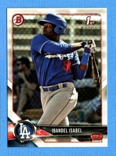 2018 Bowman Prospects #BP47 Ibandel Isabel Dodgers