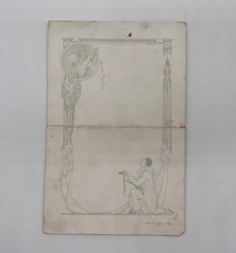 Antique 1932 P&O Strathnaver Menu Sketched And Signed By Unknown Artist - Image 2 of 4