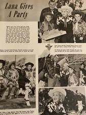 Lana Turner, Full Page Vintage Clipping, a