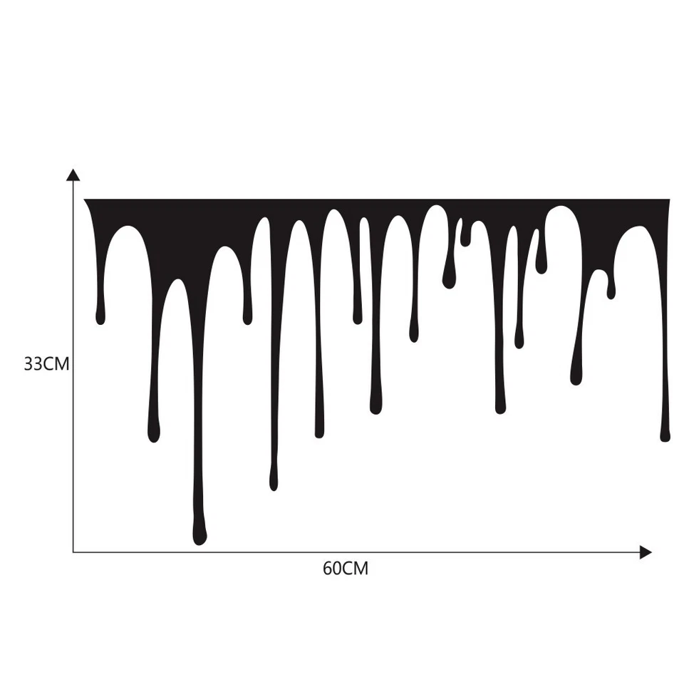 2 PCS Blood Drips Car Graphic Decal Vinyl Side Doors Sticker Taillight Decortion - Image 2 of 4