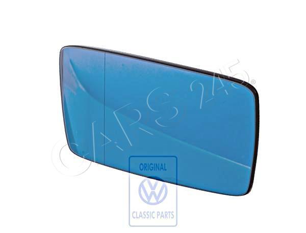 Genuine mirror glass aspherical- wide angle with plate right rhd  