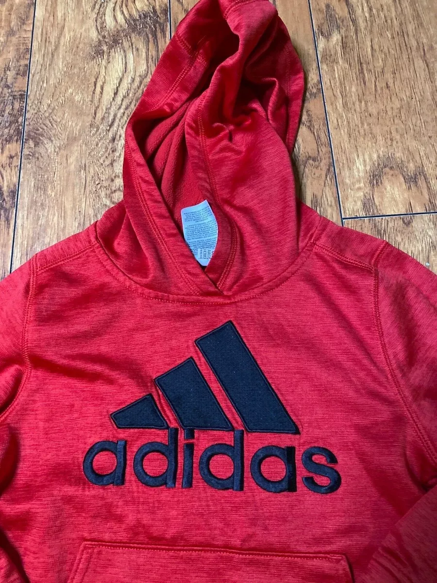 Kids red cheap adidas hoodie