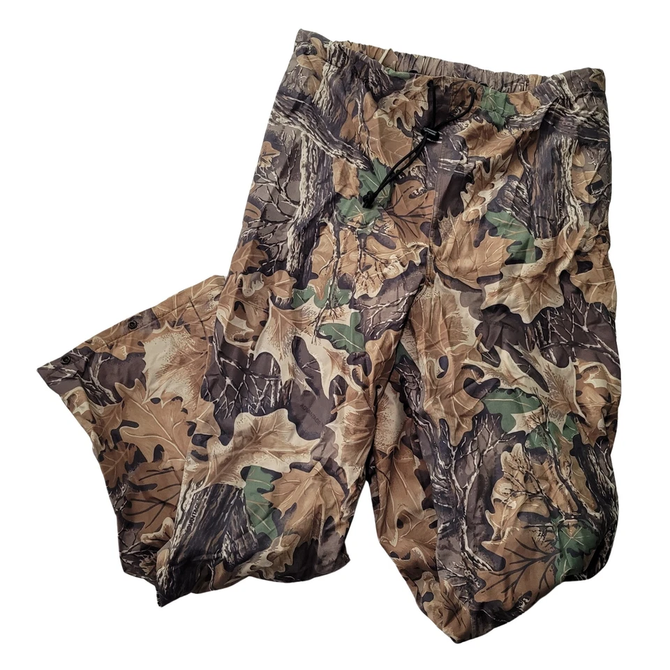 Vintage 90's 10X GORE-TEX RealTree Rainwear Camo Drawstring Bib Pants, 36" Waist - Image 2 of 4