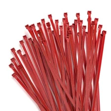 500 PCS Red Nylon Zip Ties - Durable Outdoor 14 Inch Long Heavy Duty Ties Wit...