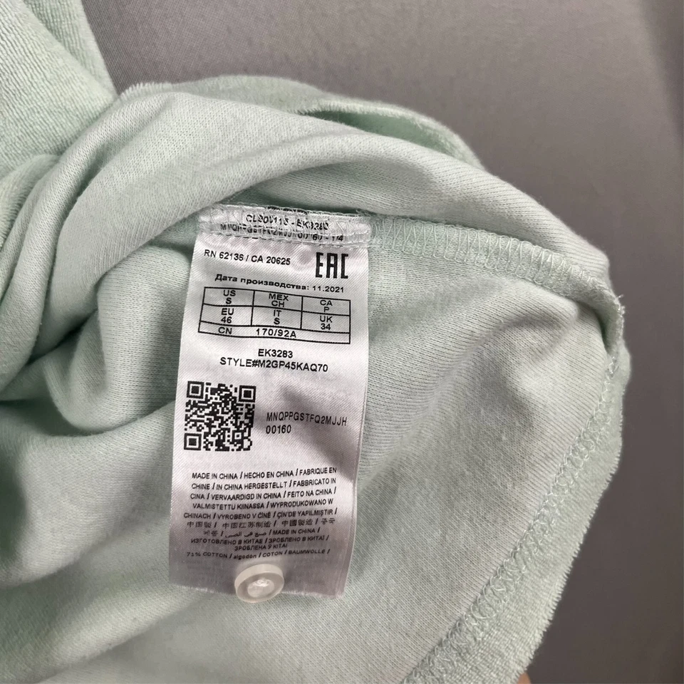 Camisa polo para mujer GUESS talla S/P verde azulado tela de felpa gimnasio deportes golf correr Foto 4 de 4