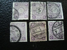 JAPON - timbre yvert/tellier n° 112 x6 oblitere (A45) 