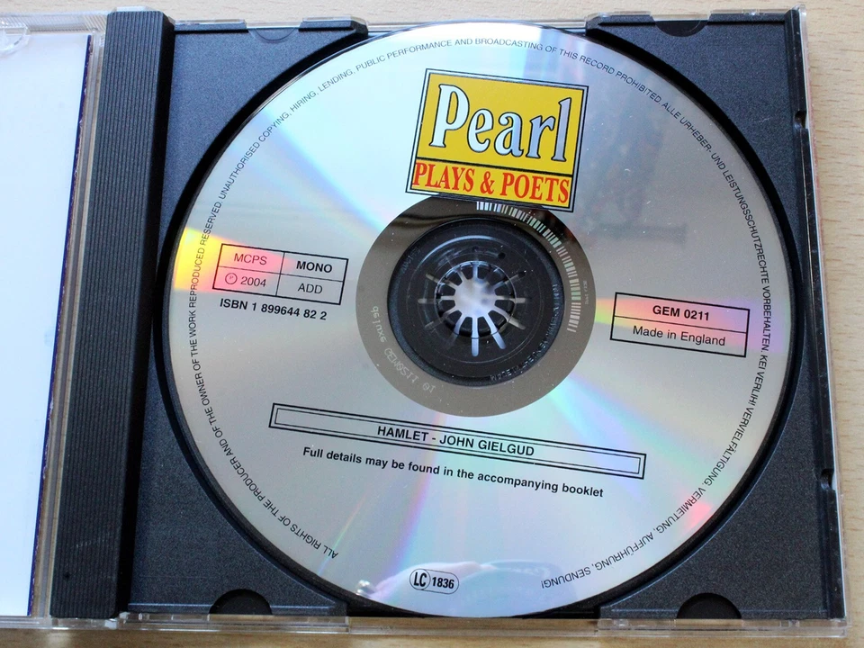 John Gielgud/Shakespeare : Hamlet/2004 CD Album/NBC Production - Image 3 of 3