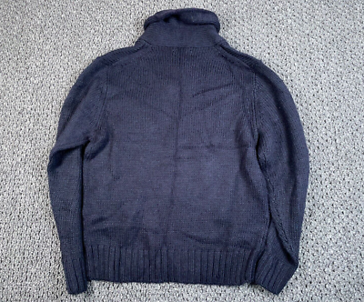 Bonobos Wool Alpaca Shawl Collar Sweater Adult Large Dark Blue