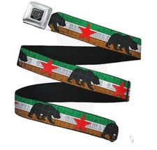 Buckle-Down Kids Seatbelt Belt Kids, California Bear And Star   