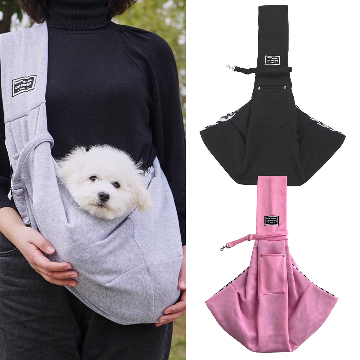 Pet Carrier Shoulder Bag Dog Cat Sling Puppy Tote Pouch Travel
