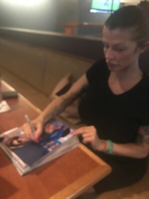 Joslyn James Super Sexy Hot Adult Model Signed 8x10 Photo COA Proof 187