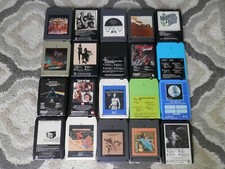 Lot of 20 Vtg 8 Track Rock Tapes Untested Black Oak, ZZ Top, Beatles, Pink Floyd