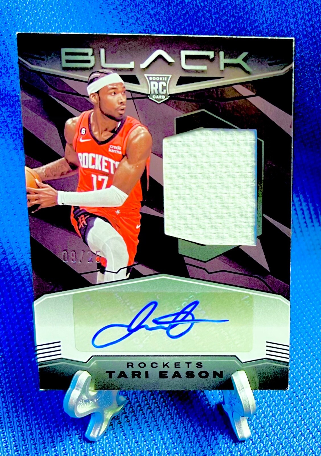 TARI EASON 2022-23 Panini Black Jumbo RPA Auto 09/25 Rookie RJM TES RC ROCKETS📈
