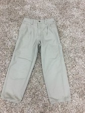 Boys Sonoma Pleated Front Adjustable Waist Khaki Pants Size 10