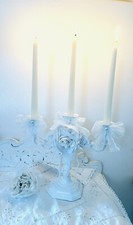 Chandelier 3  Branches «  SHABBY » style ancien vintage, romantique, dentelle