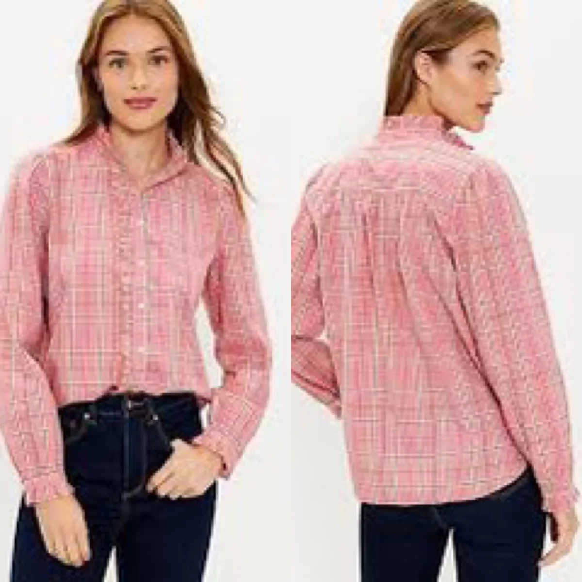 Loft pink blouse sales