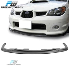 Fits 06-07 Impreza WRX STI Front Bumper Lip Painted Gloss Black