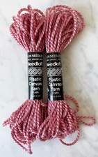 Vintage Needloft Plastic Canvas Yarn - 2 Skeins Color Lavender 05