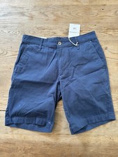 AG The Wanderer Slim Blue Lightweight Sateen Chino Shorts Men's Size 29 NWT