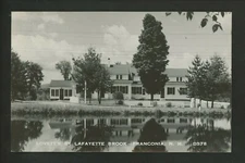 New Hampshire NH real photo postcard RPPC Franconia, Lovetts Lafayette Brook