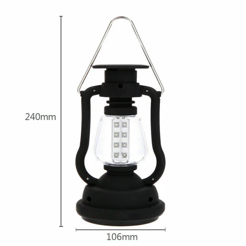 LED Solarleuchte Camping Lampe USB Aufladbar Laterne Akku Zelt Licht Outdoor NEU - Bild 2 von 9