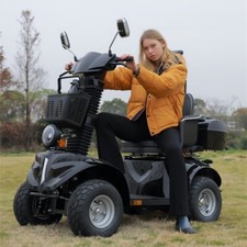 Four Wheel Fat Tire All Terrains 1000W 60V Electric Mobility Scooter for Seniors