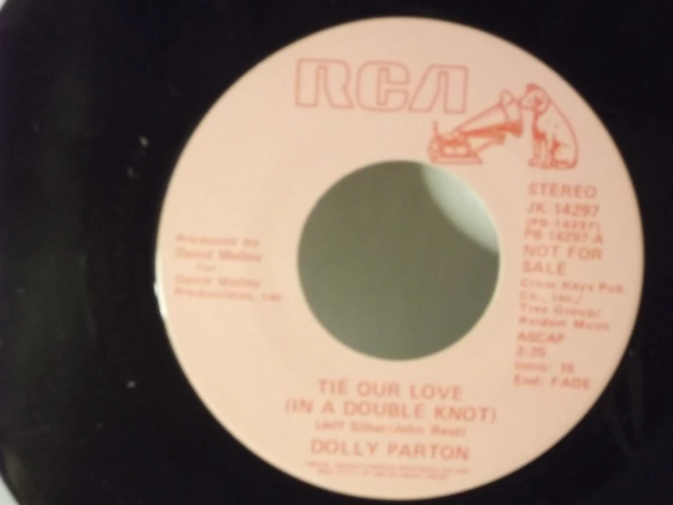 Dolly Parton,RCA PB-14297"Tie Our Love(In A Double Knot)"US,7"45,1985 PROMO,Mint - Image 2 of 2