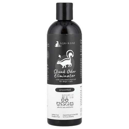 Skunk Odor Eliminator Shampoo, For Dogs + Cats, Unscented, 12 fl oz (354 ml)