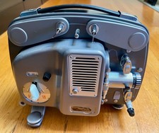 VTG Bolex Paillard 18-5 8mm Movie Projector with case, manual for PARTS/REPAIR