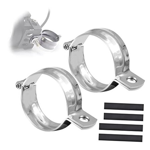 Motorcycle Turn Signal Bracket, Metal Motorcycle Modified Turn 42MM-51MM Silver - Picture 1 of 8