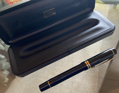 Parker Duofold Füller, 18 K 750 Goldfeder, F 96 BB, NEU, mit OVP