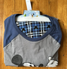 VTG 1990s NWT DISNEY STORE PAJAMAS SET MICKEY SHIRT AND FLANNEL PJ PANTS SIZE XL