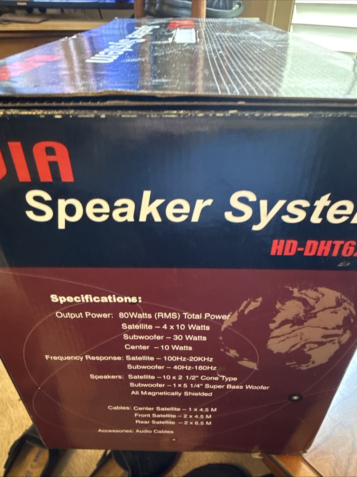 AVIA HOME THEATER SYSTEM SPEAKER SYSTEM With Subwoofer HD-DHT620